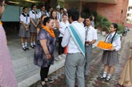 St. Mark's School, Meera Bagh - Delegation from Klosterschule Rossleben, Germany visits us : Click to Enlarge