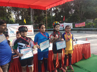 St. Mark's School, Meera Bagh - Remarkable performance at the South Delhi Open Skating Championship : Click to Enlarge