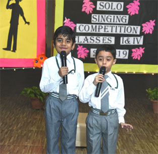 St. Mark's School, Meera Bagh - Solo Singing Competition for Classes 1 and 4 : Click to Enlarge