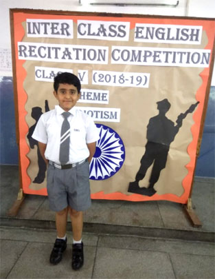 St. Mark's School, Meera Bagh - Class V English Recitation Competition held : Click to Enlarge
