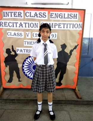 St. Mark's School, Meera Bagh - Class V English Recitation Competition held : Click to Enlarge