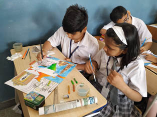 St. Mark's School, Meera Bagh - World Heritage Day celebrated : Click to Enlarge