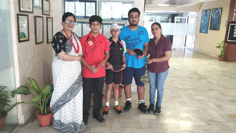 St. Mark's School, Meera Bagh - Our Table Tennis Champs (Junior and Sub-Junior) excel in the Zonal Championships : Click to Enlarge