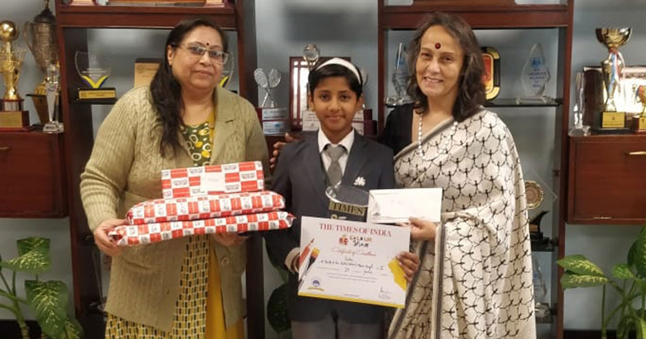 St. Mark's School, Meera Bagh - Isha, Class 5, wins the first prize at the Times Colour Splash : Click to Enlarge
