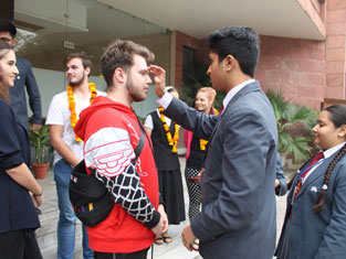 St. Mark's School, Meera Bagh - Guests from Slovakia arrive at our school : Click to Enlarge