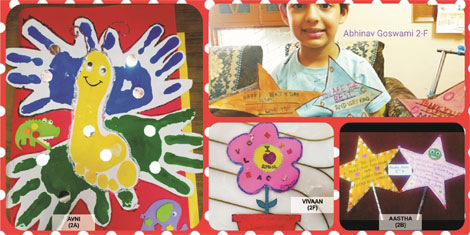 St. Mark's School, Meera Bagh - Happy times for us as we celebrate our 30th Foundation Day - Collage by Class II : Click to Enlarge