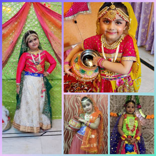 St. Mark's School, Meera Bagh - Vasudeva Krishna, an event by students of Grades KG to 2nd, to mark the birth of Lord Krishna : Click to Enlarge