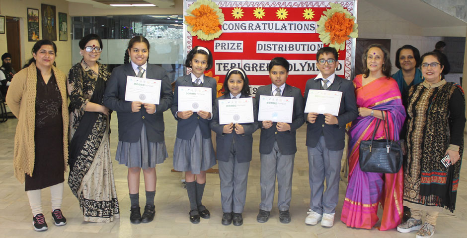St. Mark's School, Meera Bagh - Commendable performance at the TERI Green Olympiad : Click to Enlarge