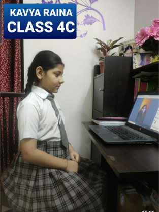 St. Mark's School, Meera Bagh - Students of Classes 2 to 5 attended a virtual storytelling session by Lopamudra Mohanty : Click to Enlarge