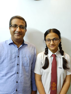 St. Mark's School, Meera Bagh - The new student council sworn in - Sakshi Bansal - Nehru : Click to Enlarge
