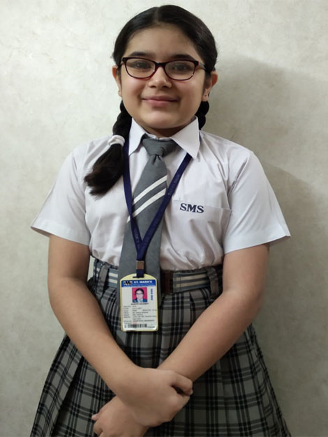 St. Mark's School, Meera Bagh - Arjun Katyal, 12 and Aashvi Ahlawat, 8 perform excellently in an online competition organised by DPS, Dwarka, Delhi - Chemicon_Aashvi Ahlawat_8-A : Click to Enlarge