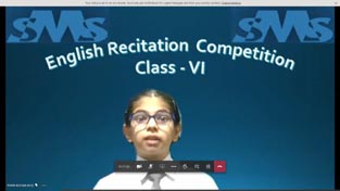 St. Mark's School, Meera Bagh - Students of Classes 6 and 8 participate in English Recitation Competition : Click to Enlarge
