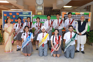 St. Mark's School, Meera Bagh - Investiture Ceremony held for Class 12 students : Click to Enlarge