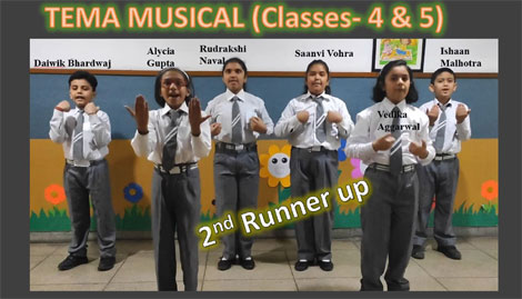 St. Mark's School, Meera Bagh - Excellent performance in FANTASM 2021 organised by City Montessori School, Lucknow : Click to Enlarge