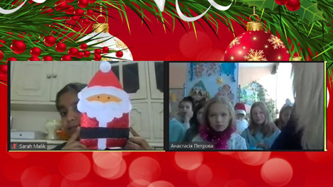 St. Mark's School, Meera Bagh - A special V-C on Christmas with students from Ukraine : Click to Enlarge