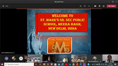 St. Mark's School, Meera Bagh - A virtual meeting with students from Sekolah Menangah Kebangsaan Jeram, Malaysia and Institute of Global Citizenship, Vietnam : Click to Enlarge