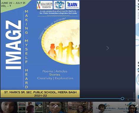 St. Mark's School, Meera Bagh - We release our collaborative magazine iMagz : Making Myself Heard : Click to Enlarge