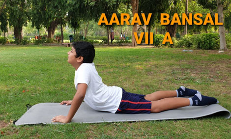 St. Mark's School, Meera Bagh - We celebrate International Yoga Day : Click to Enlarge