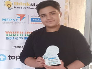 St. Mark's School, Meera Bagh - Parth Bathla, 9-C, fwins the Best Finance Idea award in India@75 Youth Ideathon : Click to Enlarge