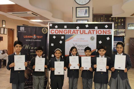 St. Mark's School, Meera Bagh - We perform exceptionally well in Learn O Test Olympiad : Click to Enlarge