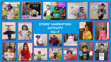 St. Mark's School, Meera Bagh - Story Telling Sessions for students of the primary wing : Click to Enlarge