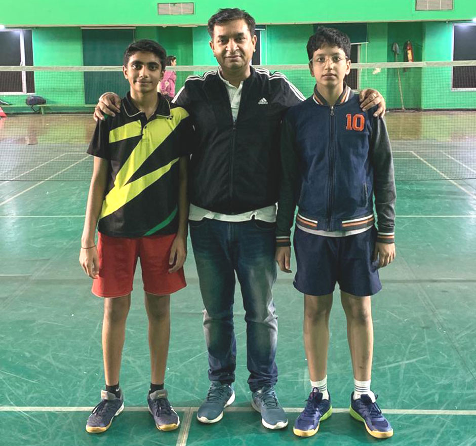 St. Mark's School, Meera Bagh - Yogansh Singh (Class 9) and Vidit Dang (Class 7) bag the first position in the INTERZONAL BADMINTON TOURNAMENT : Click to Enlarge