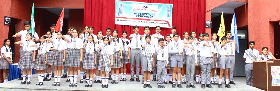 St. Mark's School, Janakpuri - Investiture Ceremony 2017 : Click to Enlarge