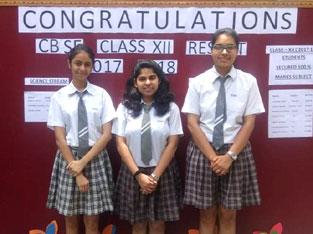 St. Mark's Sr. Sec. Public School, Janak Puri - Class XII toppers of Commerce Stream - Click to Enlarge