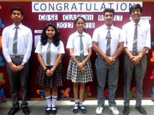 St. Mark's Sr. Sec. Public School, Janak Puri - Class XII toppers of Humanities Stream - Click to Enlarge