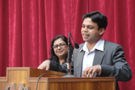 Mr. Atin Gupta – Introducing himself as Joint Treasurer – ‘CONNECTIONS’ in the meeting, very sincere and a silent worker.