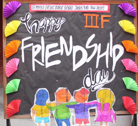 St. Marks Sr. Sec. Public School, Janakpuri - Friendship Day Celebration : Click to Enlarge