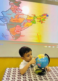 St. Marks Sr. Sec. Public School, Janakpuri - Students of Pre-Primary wing celebrated Heritage Week to honour our rich and varied cultural heritage : Click to Enlarge