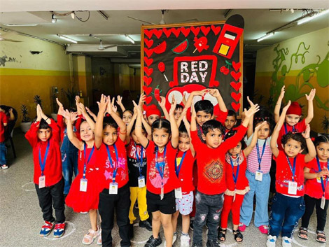 St. Marks Sr. Sec. Public School, Janakpuri - Red Colour Day : Click to Enlarge