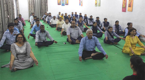 St. Marks Sr. Sec. Public School, Janakpuri - International Yoga Day : Click to Enlarge