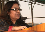 Principal, Mrs. Rama Sethi addressing the audience