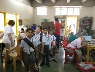 St. Mark's School, Janakpuri - Visit to NGO Muskan (Interact Club) : Click to Enlarge