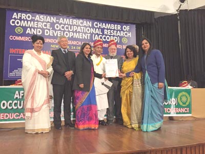 SMS, Janakpuri - International Felicitation : Click to Enlarge