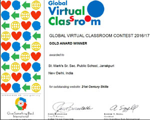 SMS, Janakpuri - Global Virtual Classroom web-designing contest 2016-17 : Click to Enlarge