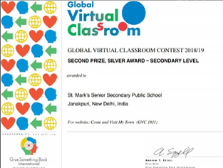 SMS, Janakpuri - GVC Secondary : Global Virtual Classroom Web-Designing Contest 2018-19 : Click to Enlarge