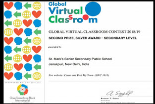 St. Mark's School, Janakpuri - Global Virtual Classroom Web-Designing Contest 2018-19 - Click to Enlarge