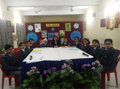 St. Mark's School, Janakpuri - Skype Session with the partner school, Abraham Lincoln Elementary School, Oak Park, ILLINOIS, USA - Click to Enlarge