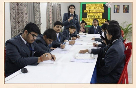 St.Marks Sr Sec Public School Janak Puri - A Video Conference on Civic Participation was organised by Generation Global with peers from Narayana High School, Odni (Telangana), and ASN Senior Secondary School, New Delhi : Click to Enlarge