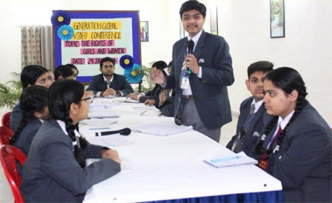 St.Marks Sr Sec Public School Janak Puri - An interactive session between our students and those from MTsN 1 Kota Malang, Indonesia, was organised by Generation Global on the topic The Rights of Girls and Women : Click to Enlarge
