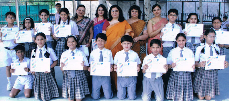 SMS, Janakpuri - The Primary Team of GVC won a Merit Award
