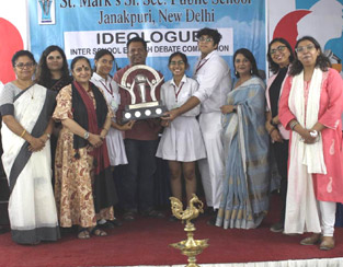 St. Marks Sr. Sec. Public School, Janakpuri - 7th Annual Inter School English Debate Competition - IDEOLOGUE : Click to Enlarge