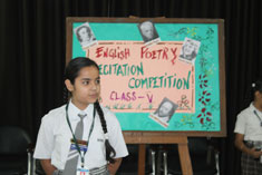 St. Mark's School, Janakpuri - Intra Class English Poetry Recitation Competition for Class V - Click to Enlarge