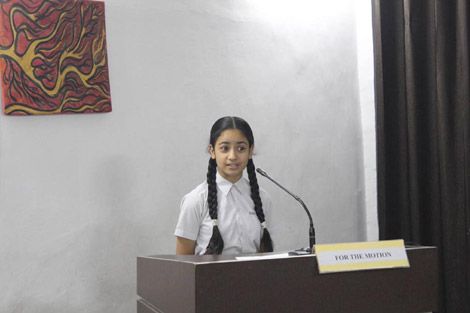St. Marks Sr. Sec. Public School, Janakpuri - English Debate Competition for Classes VI to VIII : Click to Enlarge