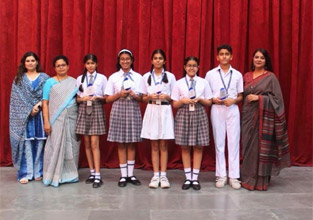 St. Marks Sr. Sec. Public School, Janakpuri - Hindi Poetry Recitation was organized for Classes VI to VIII : Click to Enlarge