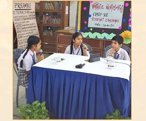 St. Marks Sr. Sec. Public School, Janakpuri - An Inter-section Competition History Comes Alive organised for the students of middle wing : Click to Enlarge