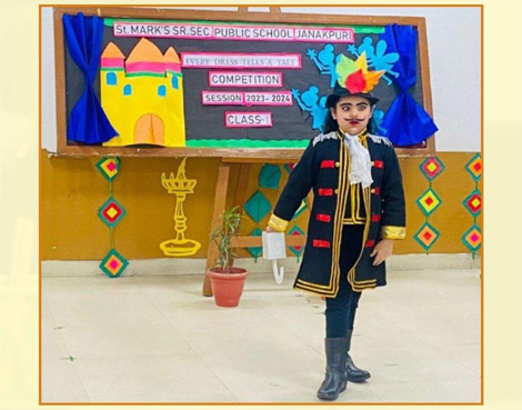 St. Marks Sr. Sec. Public School, Janakpuri - An Inter-Section Every Dress Tells A Tale Competition was organized for the students of Class I : Click to Enlarge